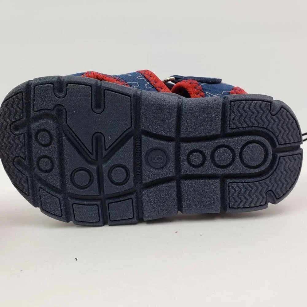 NEW Nautica Diera Baby Boy Size 5 Navy Hammerhead Blue Red Casual Sandals